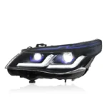 Suitable for 2003-2010 BMW 5 Series E60 Headlight Assembly Conversion to LED Dual L-Shaped Daytime Running Lights - Image 3