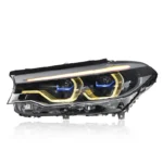 Dual-Color LED Spoon-Shaped Daytime Running Lights for 2018-2020 BMW 5 Series G30 G38 Headlight Assembly Conversion - Image 4