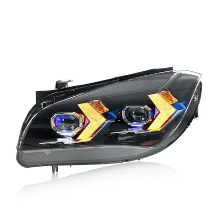 Suitable for 2010-2015 BMW X1 Headlight Assemblies (E84) - Arrow-Style LED Daytime Running Lights in WhiteYellow