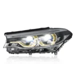 Dual-Color LED Spoon-Shaped Daytime Running Lights for 2018-2020 BMW 5 Series G30 G38 Headlight Assembly Conversion