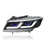 Headlight Assembly with Bi-Xenon Projector and LED Daytime Running Lights for 2005-2012 BMW 3 Series E90 - Image 4